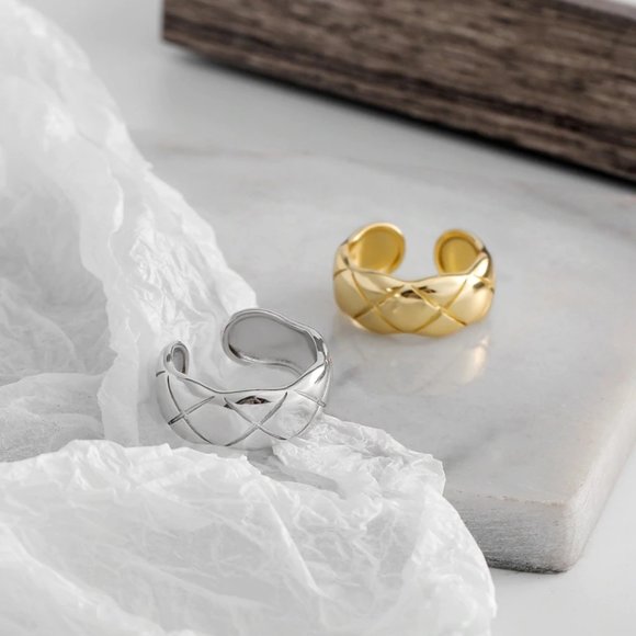 *NEW 925 Sterling Silver Weave Adjustable Ring - Picture 2 of 7